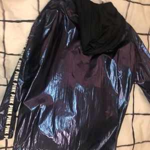 Holographic anorak wind breaker Victoria secret